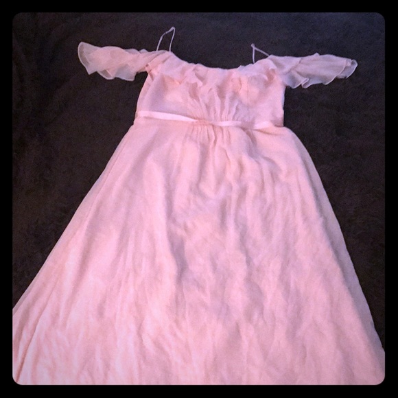 Blush pink, cold shoulder dress (size 16) - Picture 3 of 3